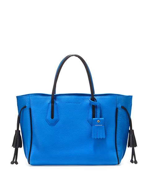 longchamp blue penelope bag